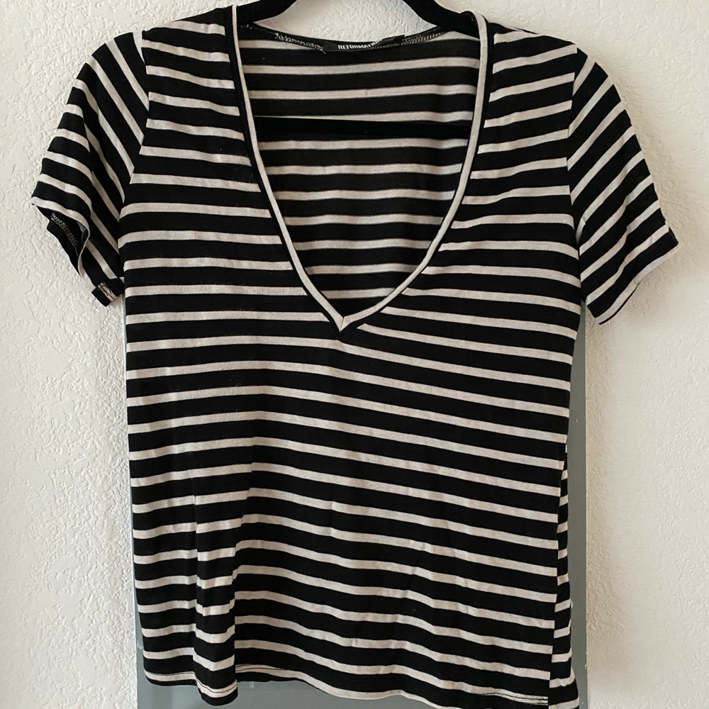 Reformation striped top tee
